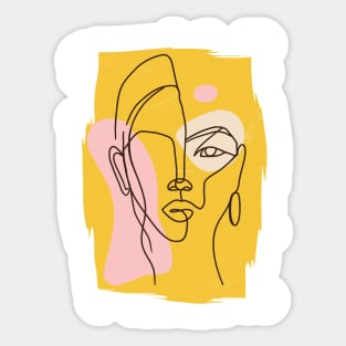 Abstract woman Sticker